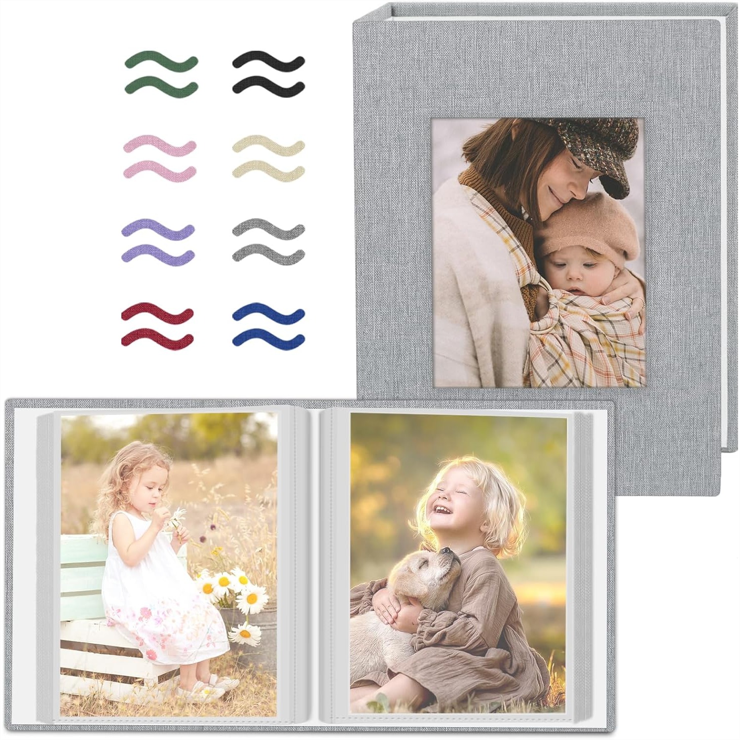 Baby Products Gift Pack - 2 Pack Photo Album 4x6 Pictures,