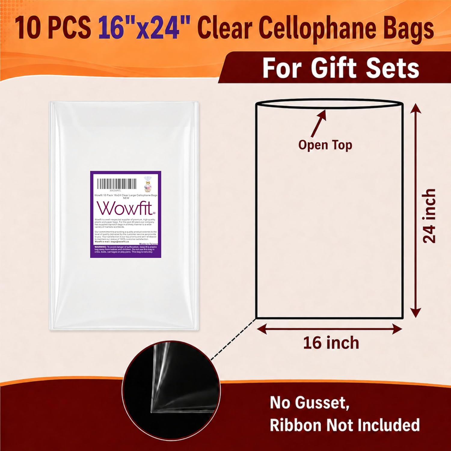 Clear Cellophane Gift Bags 10  - Baby Products Gift Pack review and price