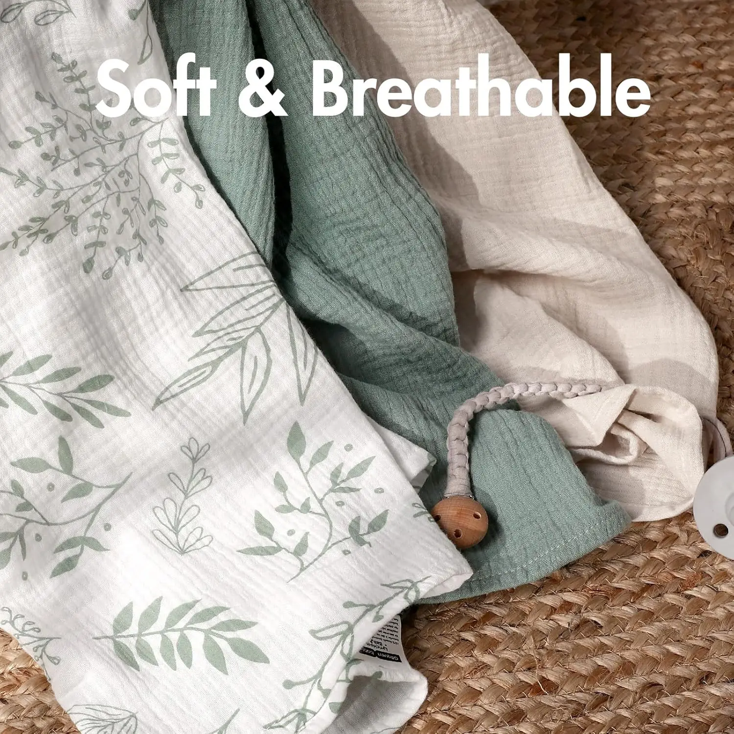 3-Pack Muslin Swaddle Blankets - Baby Products Gift Pack review and price