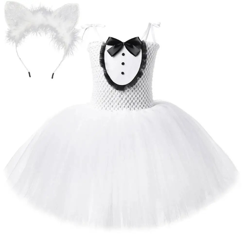 White Black Cat Tutu Dress for - Baby Products Manufacturers review and price