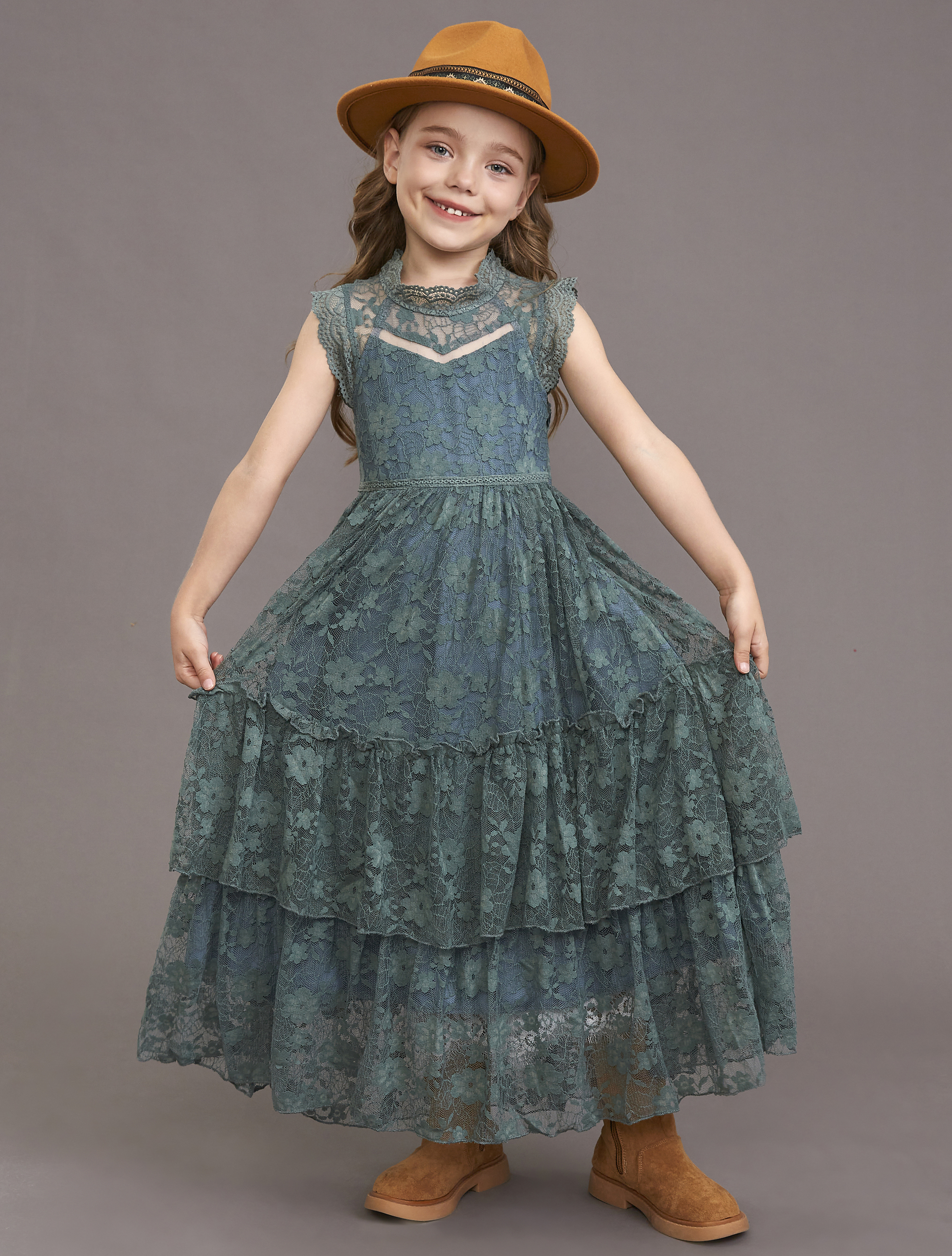 Girls Flower Dress Lace Cotton - Baby Products Manufacturers review and price