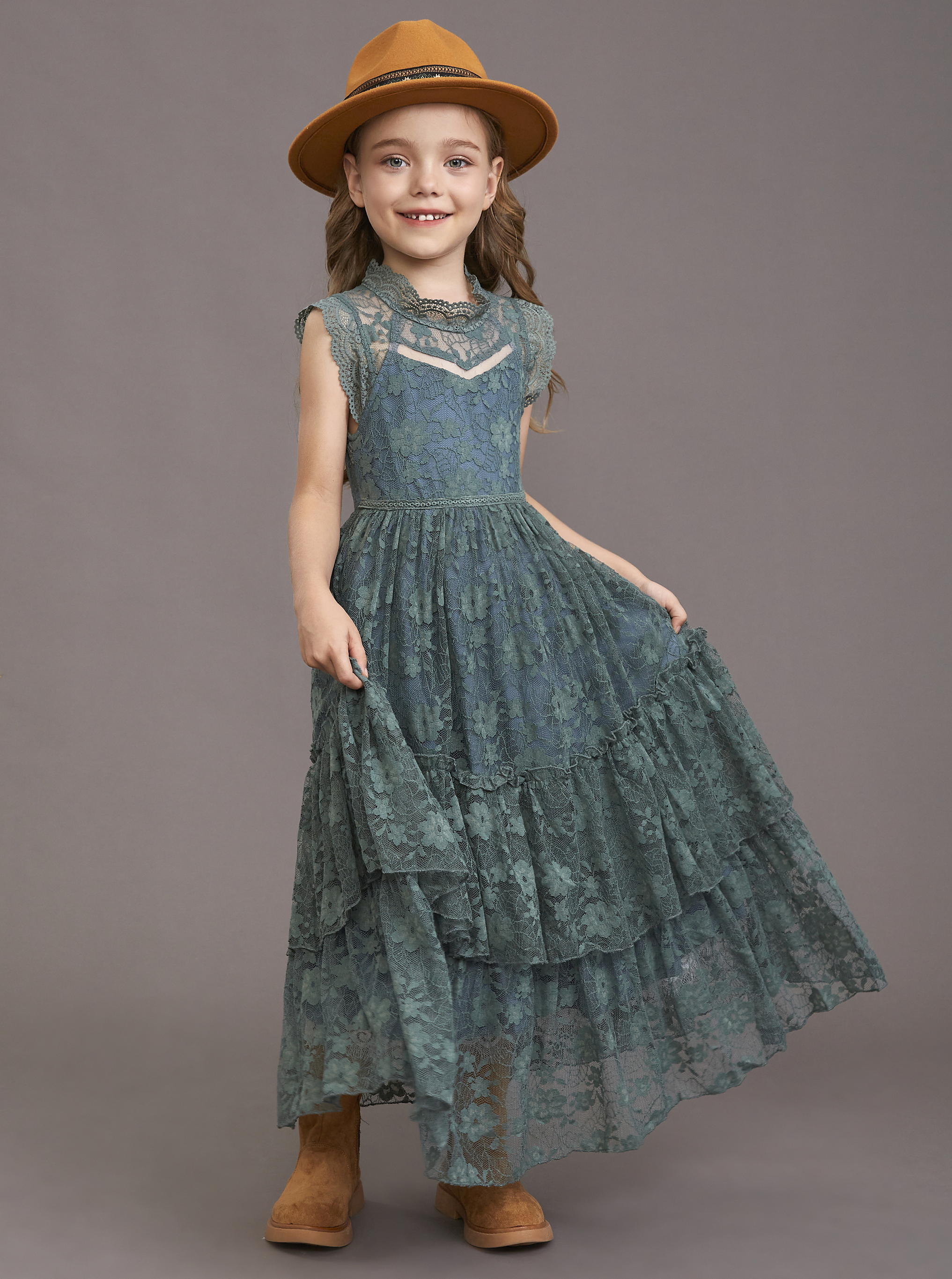 Girls Flower Dress Lace Cotton - Baby Products Manufacturers review and price