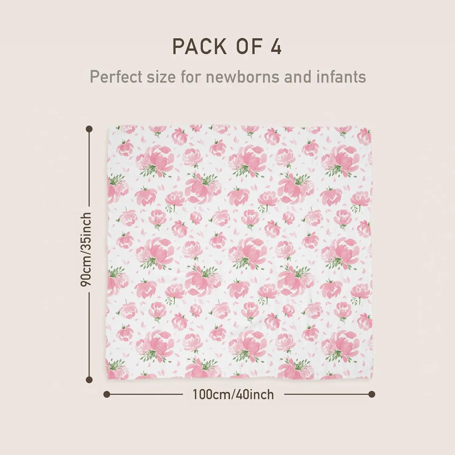 4-Pack Muslin Swaddle Blankets - Baby Products Gift Pack review and price