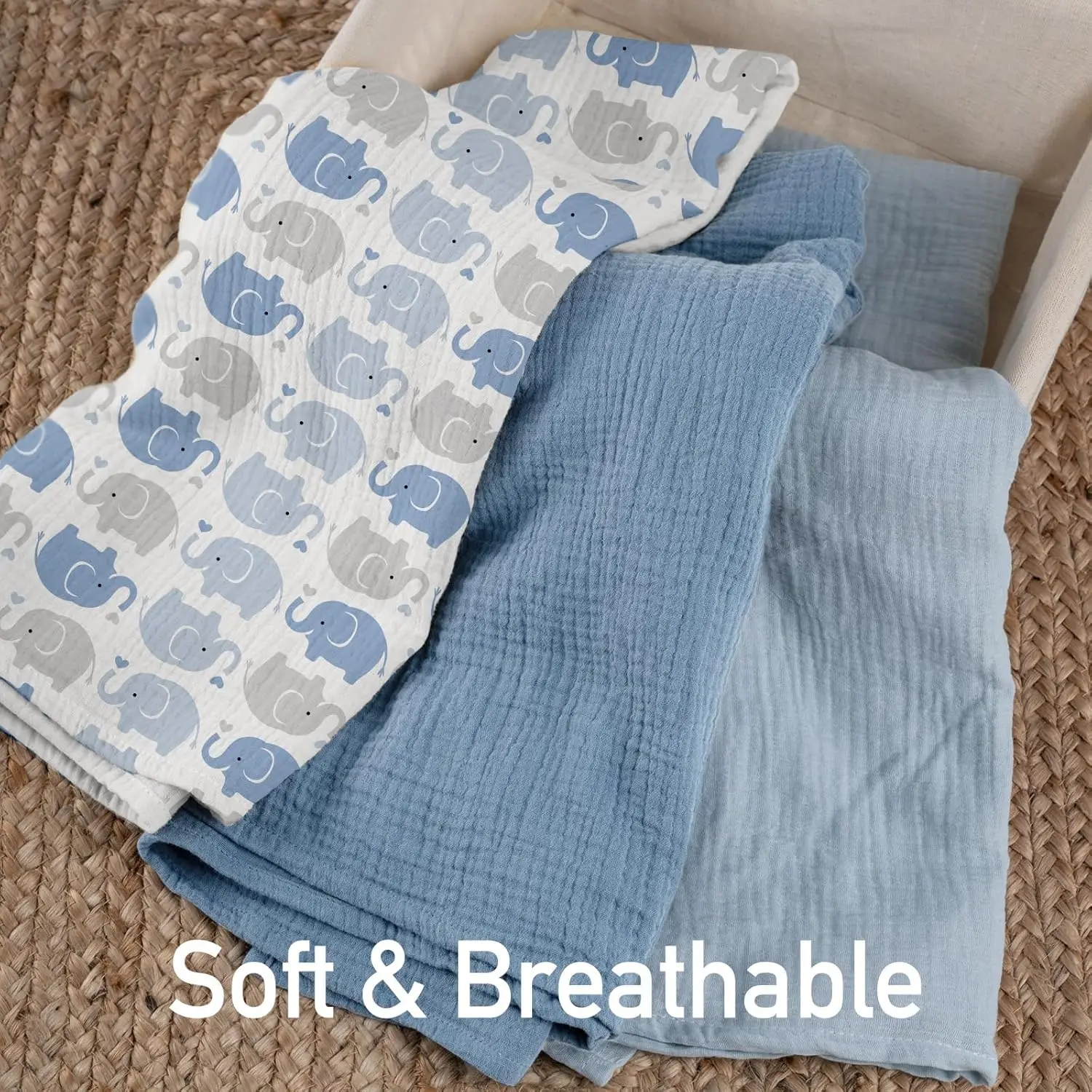 3-Pack Muslin Swaddle Blankets - Baby Products Gift Pack review and price