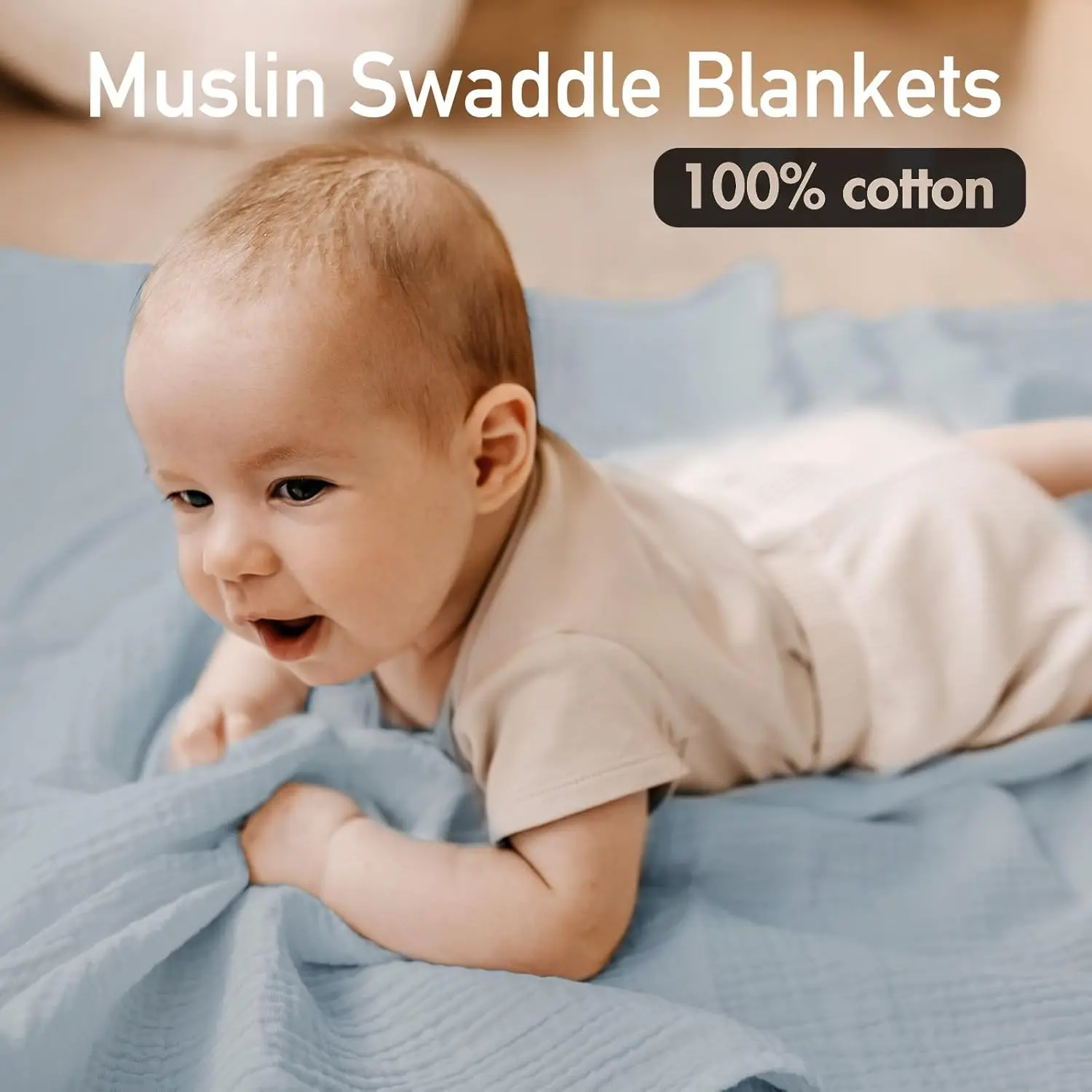 3-Pack Muslin Swaddle Blankets - Baby Products Gift Pack review and price